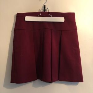 Burgundy J. Crew Skirt